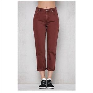 PacSun maroon Mom Jeans